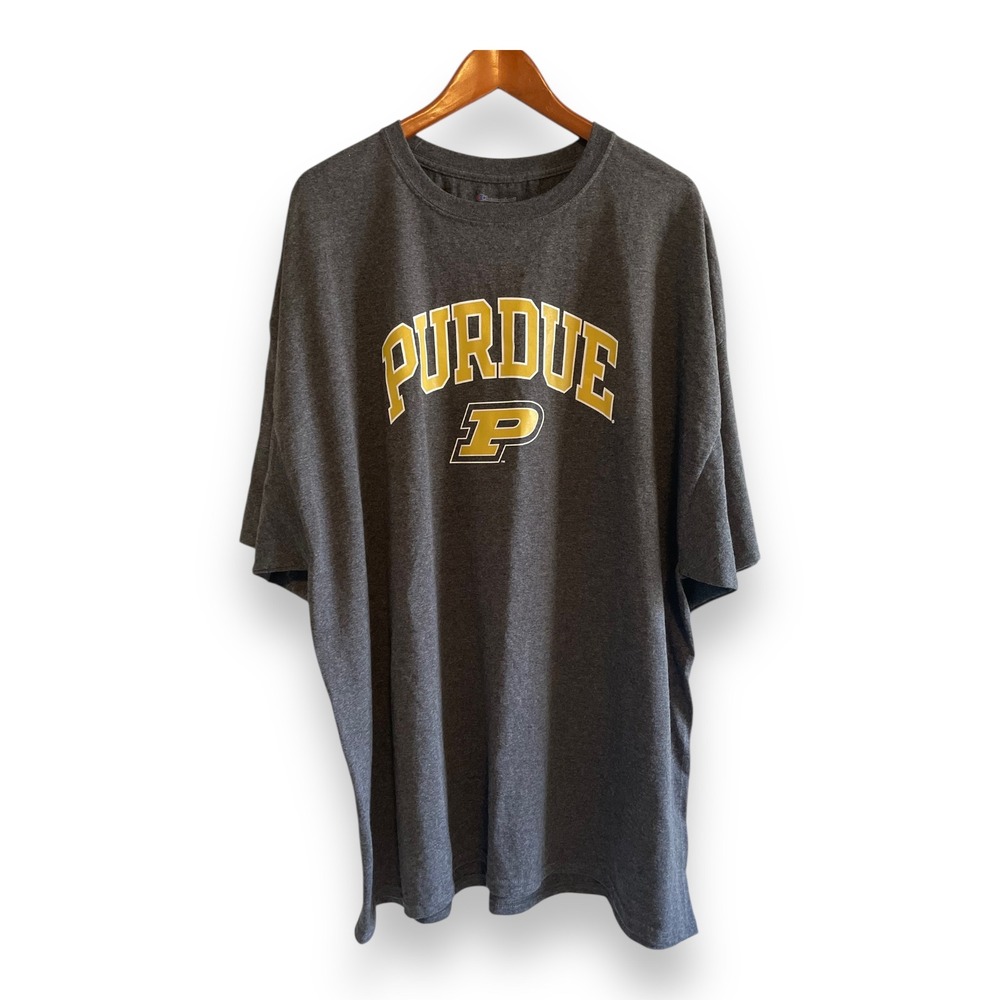 Champion Purdue University Boilermakers T-Shirt 3XL Gray Short Sleeve Tee NWT‎